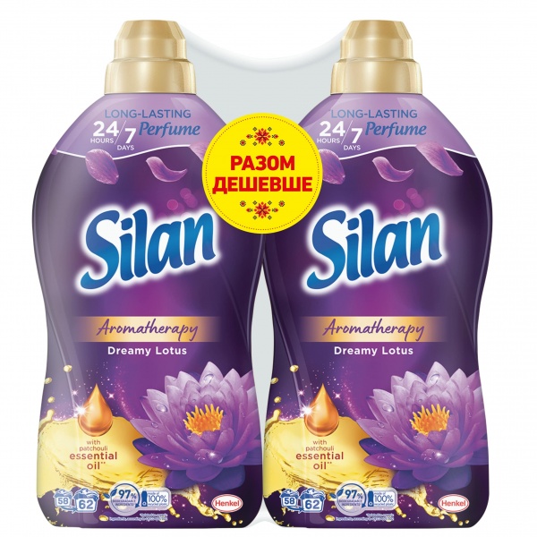 Кондиционер-ополаскиватель Silan Ароматерапия Сказочный Лотос Duo 1,364 л