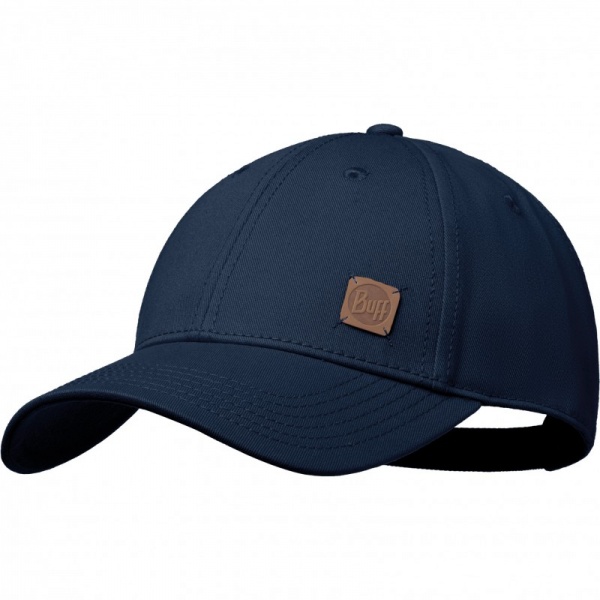Кепка BUFF Baseball Cap Solid navy Baseball Cap OS темно-синий