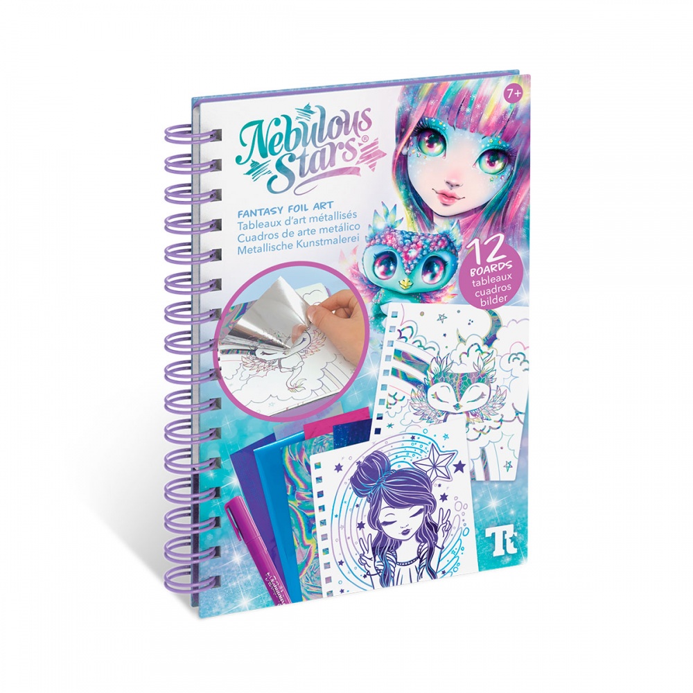 Набір для творчості Nebulous Stars Скетчбук Фантазійне мистецтво з фольги 11025