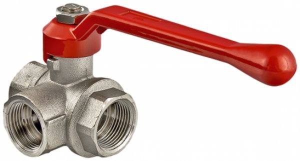 Кран кульовий Valtec трьохходовий ВВВ 1/2