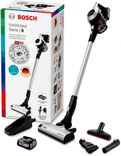 Пылесос аккумуляторный Bosch акумуляторний BCS612KA2 black 