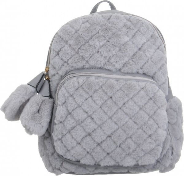 Рюкзак пушистый Soft Touch серый
