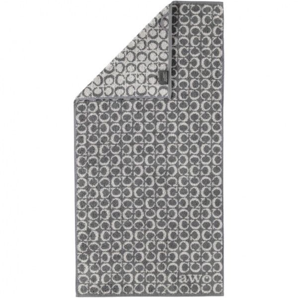 Полотенце махровое Ring 80x150 см темно-серый Cawo 