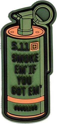 Нашивка 5.11 Tactical Smoke Em Patch GREEN 81619-194