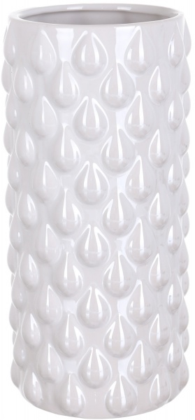 Ваза керамическая белая Fest Drop 12x12x25,3 см
