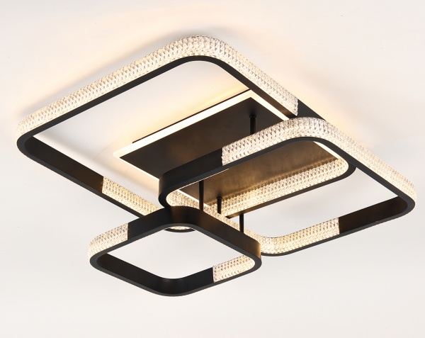 Світильник світлодіодний з пультом ДК 140 Вт чорний 3000-6000 К SCHWARZ 140 SC BK 