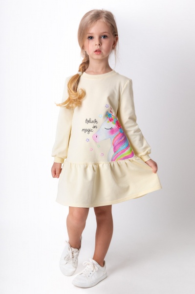 Платье Mevis р.104 желтый 