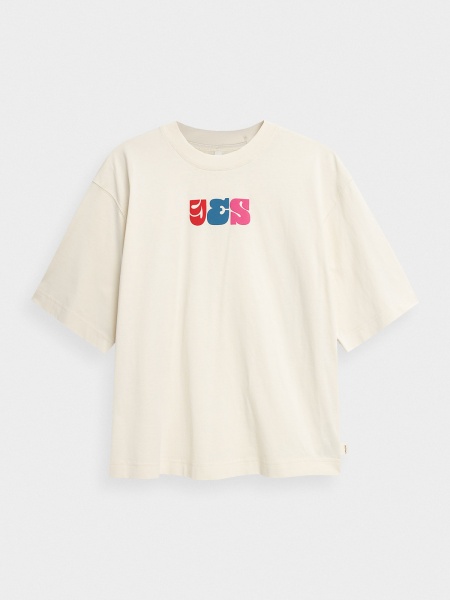 Футболка Outhorn TSHIRT F427 OTHSS23TTSHF427-11S р.XL бежевий