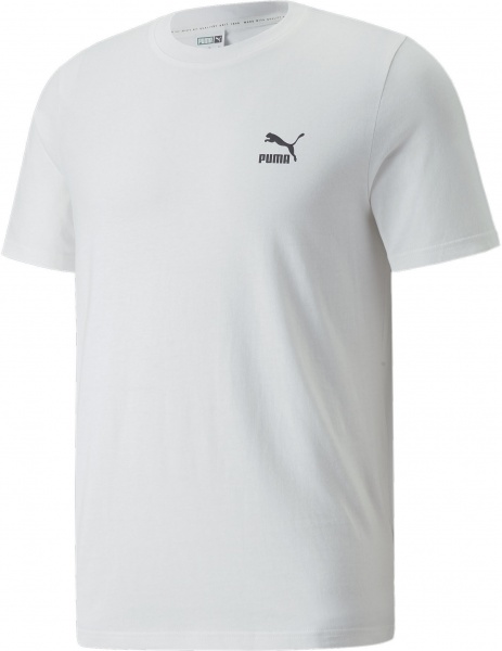 Футболка Puma CLASSICS SMALL LOGO TEE 53558702 р.2XL білий