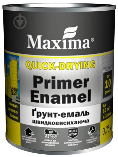 Ґрунт-емаль Maxima хакі мат 0,75л 0,75кг