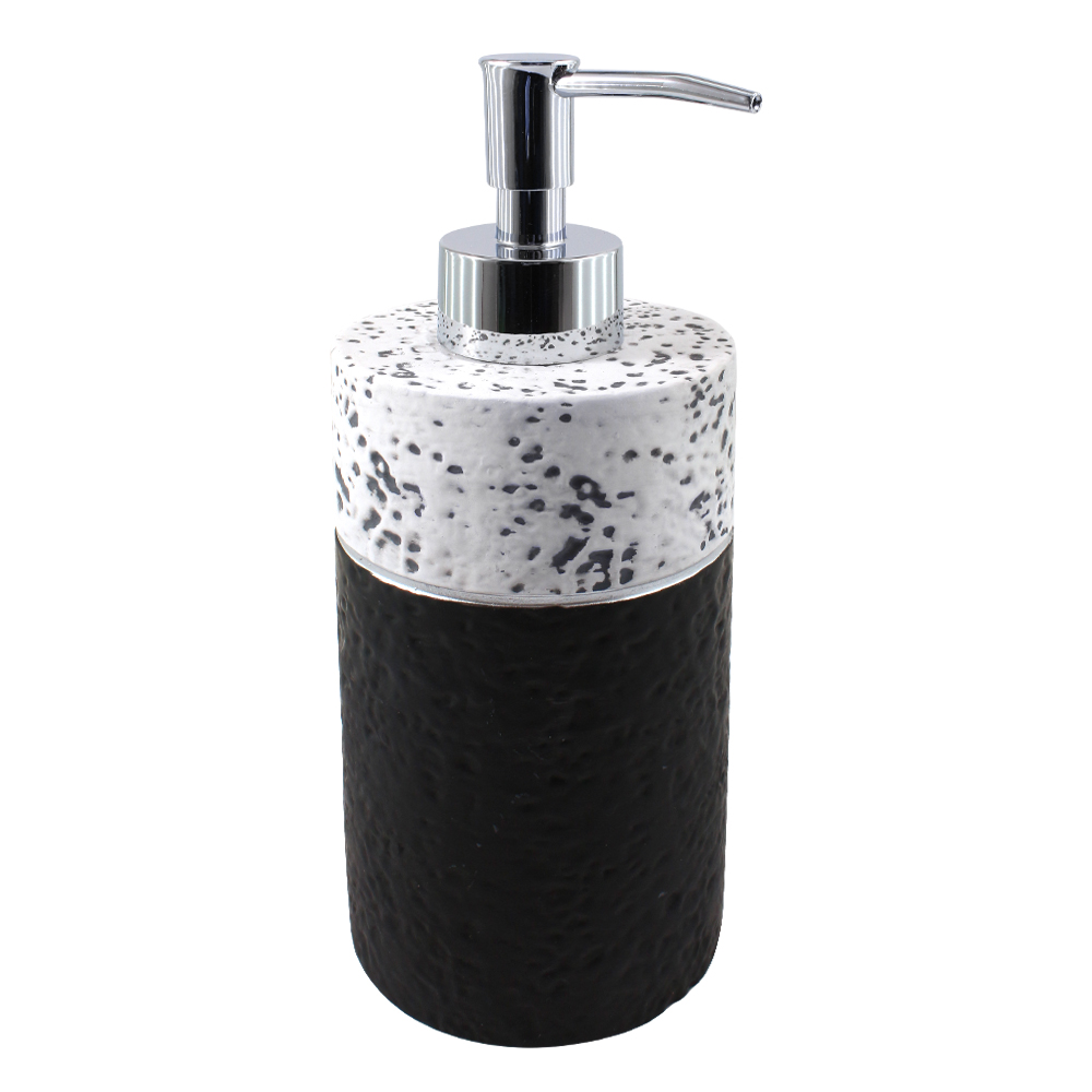 Дозатор для жидкого мыла Trento DualTone черно-белый