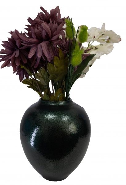 Ваза керамічна малахітова Велеса антик 28 см