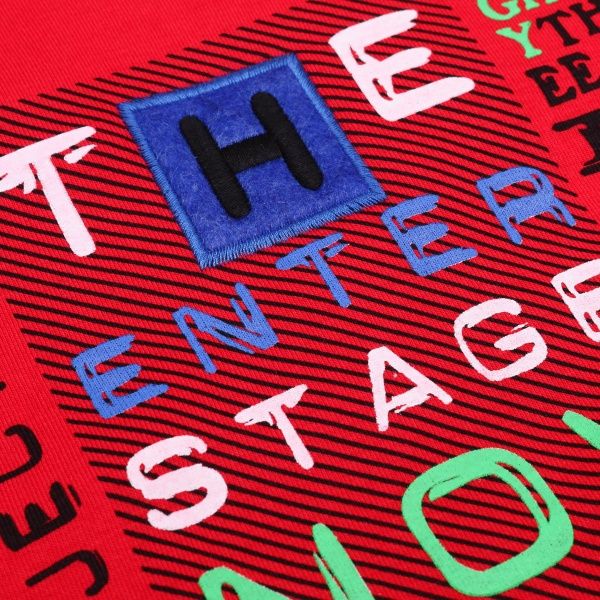 Свитшот ALG р.116 красный 221453 