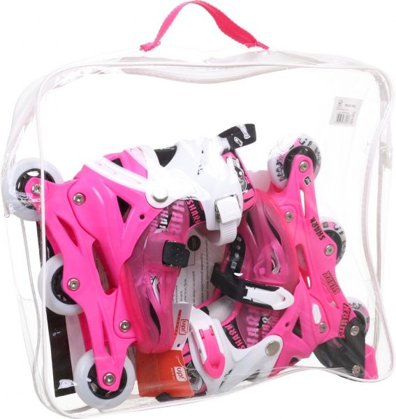 Роликовые коньки UP! (Underprice) RS-51-PG р. 35-38 розовый