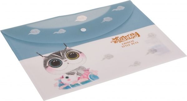 Папка-конверт Lovely голубая