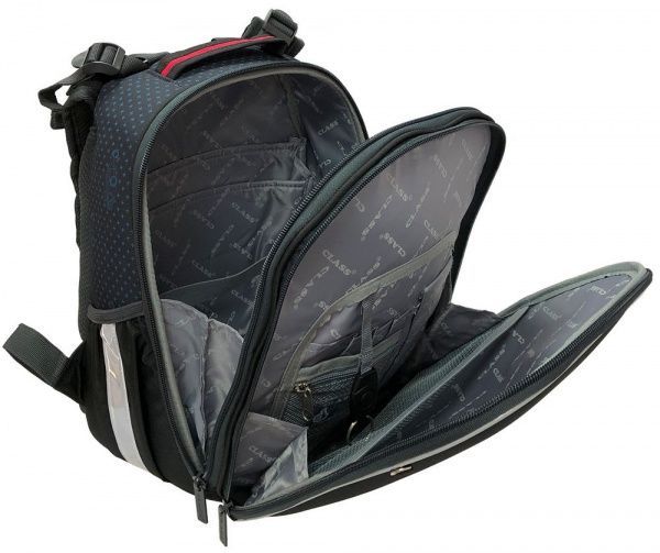 Рюкзак каркасный CLASS SchoolCase Mini Red Car 2 отделения 2106C