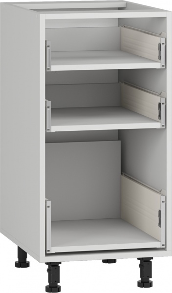 Тумба нижня Грейд 3 метабокси 400x820x522 мм сірий 