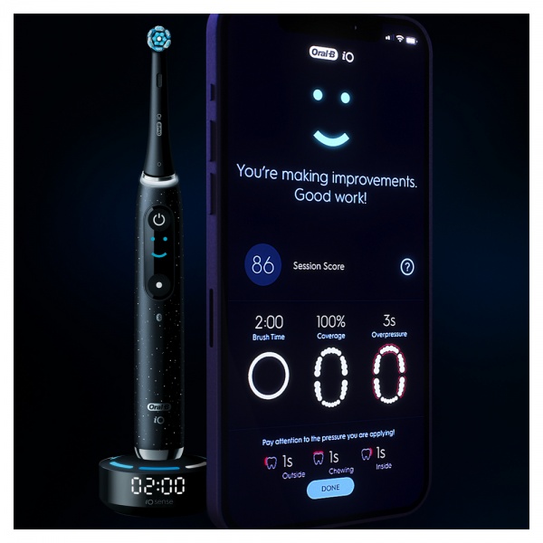 Електрична зубна щітка Oral-B iO Серія 10 Чорна (80369236)