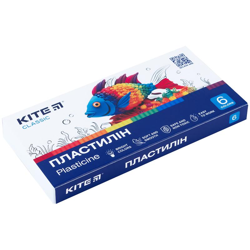 Набор пластилина 6 цветов 120 г Classic (K-081) KITE