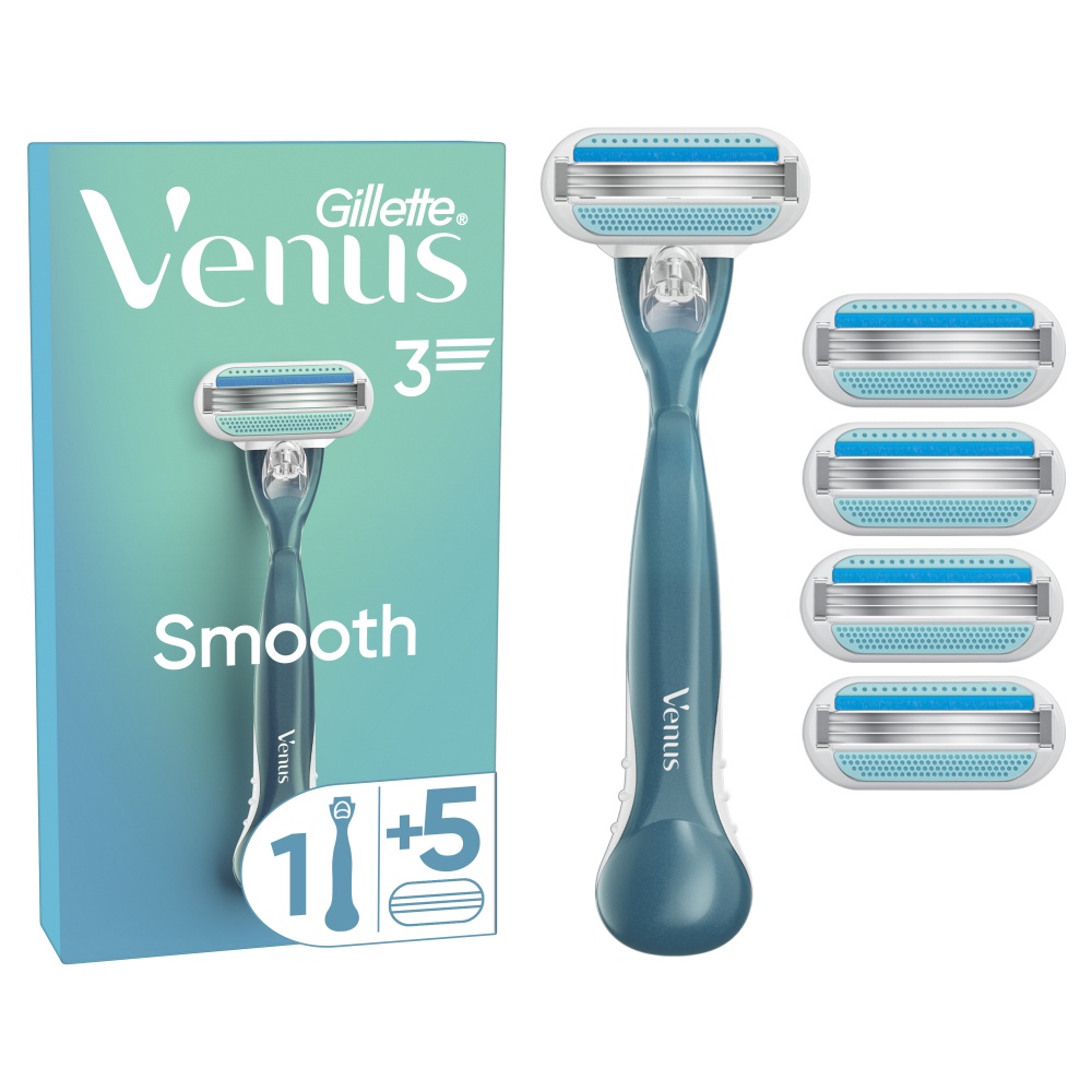 Станок для гоління Gillette Venus Smooth з 5 змінними картриджами