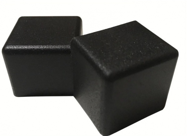 Заглушка квадратная черная 60х60 мм внешняя