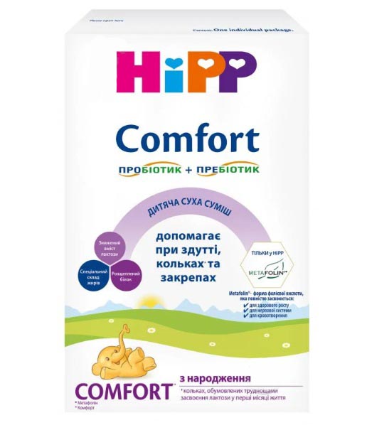 Суха молочна суміш Hipp Comfort початкова 300 г 9062300126362