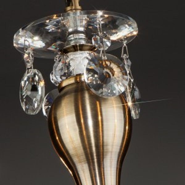 Люстра підвісна Strotskis Ravenna 8x60 Вт E14 антична бронза 10104/8 