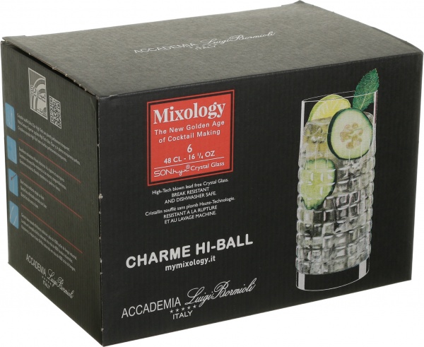 Набор стаканов высоких Charme PM1016 480 мл 6 шт. Luigi Bormioli 