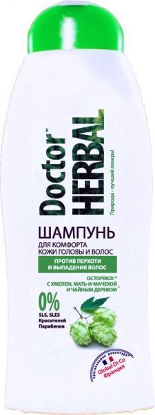 Шампунь Dr Herbal Проти лупи і випадіння волосся 400 мл