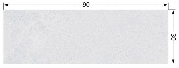 Плитка Cifre Норвей Вайт брілло 30x90 
