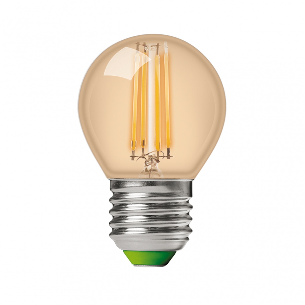 Лампа світлодіодна Eurolamp 2 шт. G45 5 Вт E27 4000 К 220 В жовта MLP-LED-G45-05274(Amber)