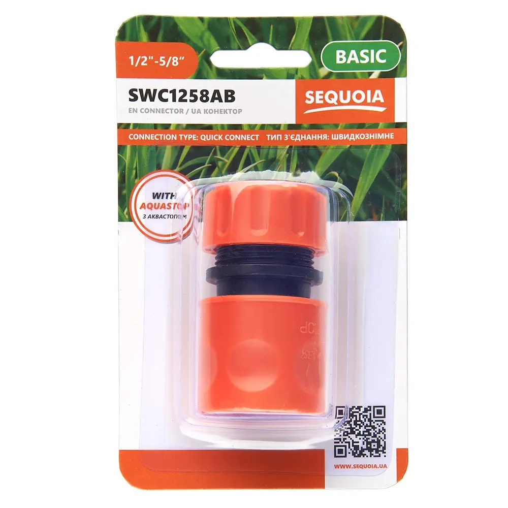 Коннектор с аквастопом SEQUOIA SWC1258AB