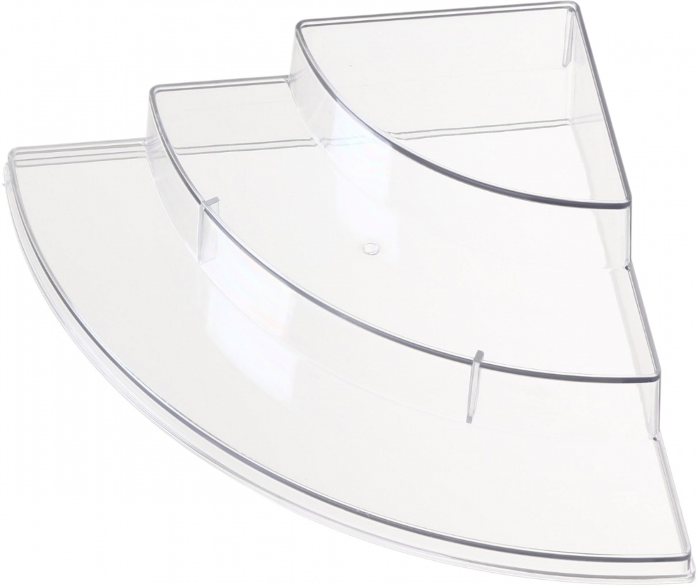 Органайзер Flamberg для спецій 3-ярусний напівкруглий прозорий 36.5x26x8.5cm