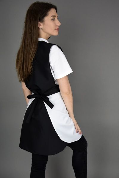 Фартук-платье Lux-Form р. универсальный черно-белый