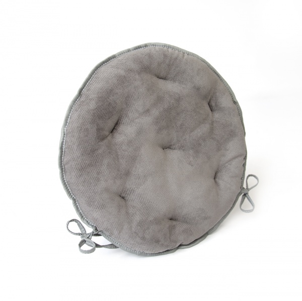 Подушка на стул Сатурн серая 400х400 мм