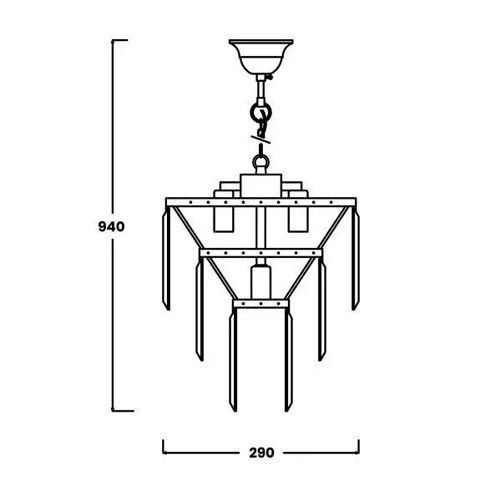 Люстра Zuma Line Amedeo 4xE14 хром