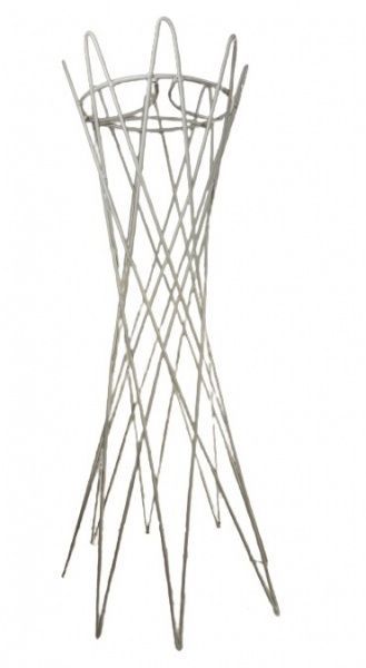 Подставка для цветов Париж 65 20х20x65 см антик/белый 