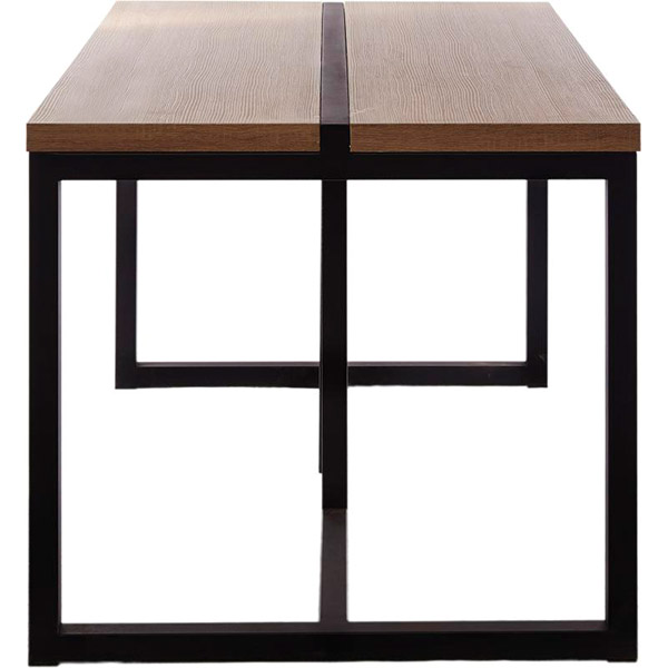 Стіл обідній Лугалпроф СК1 чорний/дуб сонома 