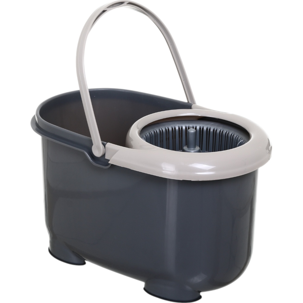 Комплект швабра и ведро с механическим отжимом для пола OBERY 2 в 1 16 см в ассортименте