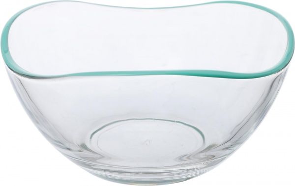 Салатник 12 см 250 мл з блакитним кантом Glasmark
