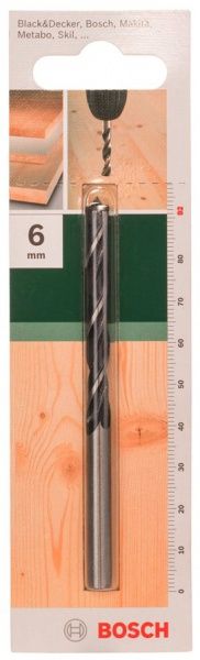 Сверло по дереву Bosch 55x92 мм 6 мм