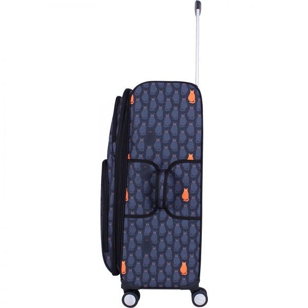 Чемодан Bagland Леон 90 л черный с рисунком 193 (0037966274) 