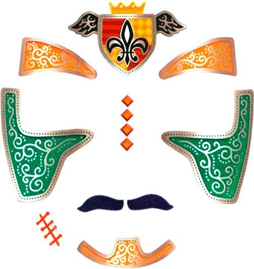 Наклейки для обличчя Djeco Король