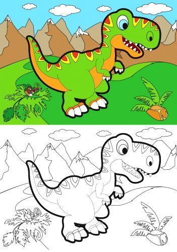 Раскраска «динозавры» 4402647021268