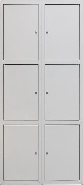 Металлический шкаф ячеечный (камера хранения) Ferocon ЯШМ-26-01-08х18х05-7035 