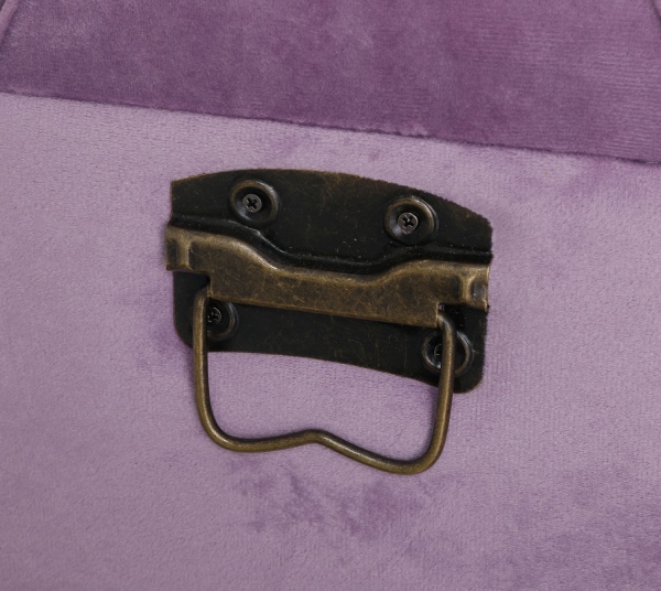 Сундук-пуф Велюр лавандовый 57х30х29 см 