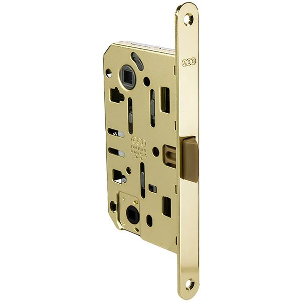 Дверний замок міжкімнатний AGB MEDIANA Evolution WC полірована латунь