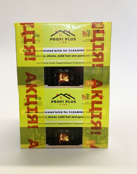 Брикет суперконцентрированный Profi Plus Fire для чистки котлов и дымохода 3+1 шт 