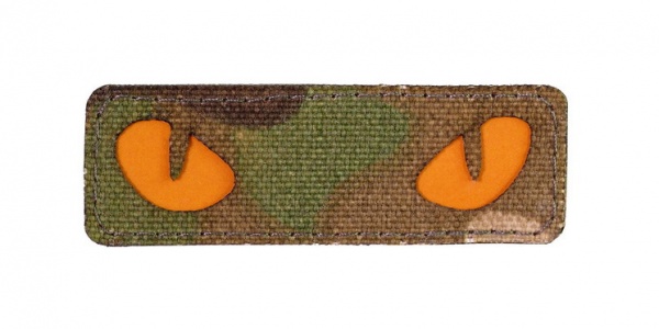 Шеврон-патч светонакопительный оранжевые глаза 1 тип мультикам