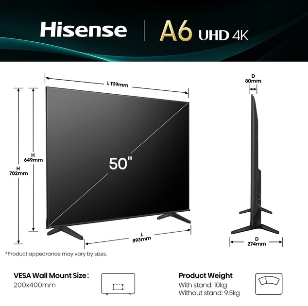 Телевизор Hisense 50A6Q